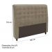 Cabeceira Queen 160cm Damares Suede Taupe ID Milani Store