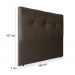Cabeceira Queen 160cm Sofia Suede Marrom ID Milani Store
