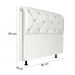 Cabeceira Solteiro 90cm Barbara Corano Branco ID Milani Store