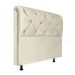 Cabeceira Solteiro 90cm Barbara Suede Marfim ID Milani Store