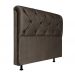 Cabeceira Solteiro 90cm Barbara Suede Marrom ID Milani Store