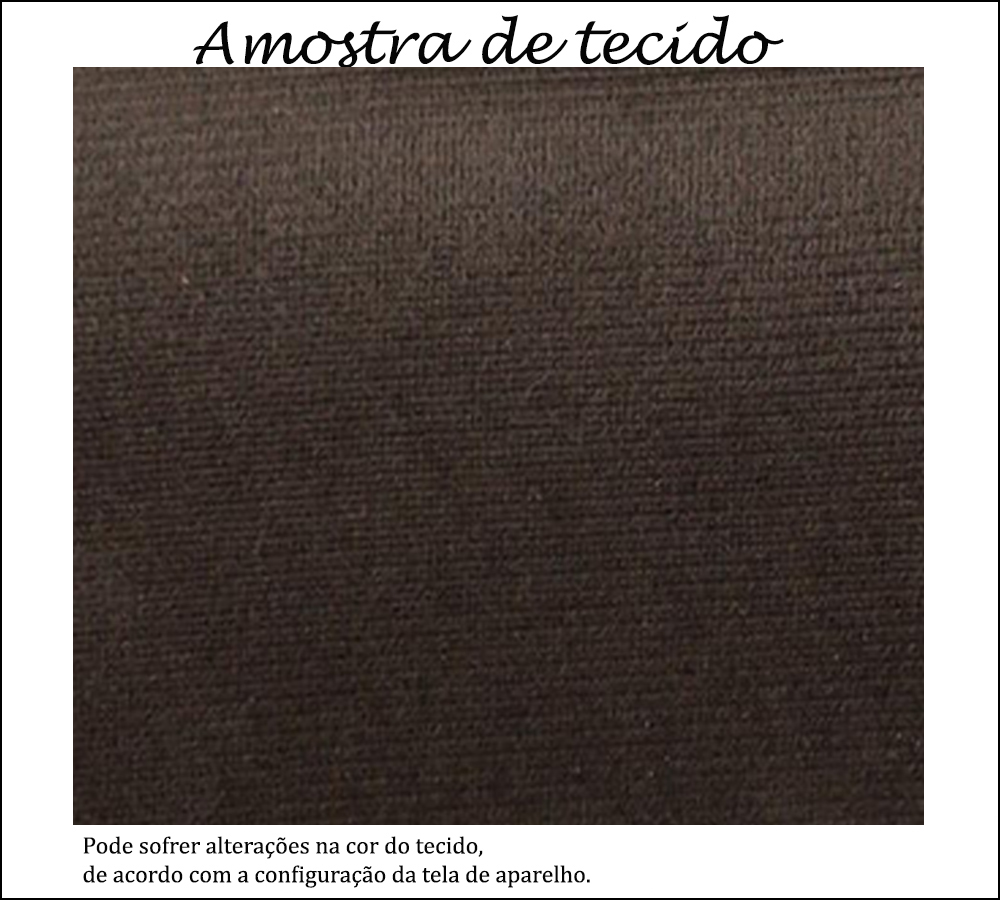 Cabeceira Solteiro 90cm Bia Suede Marrom ID Milani Store