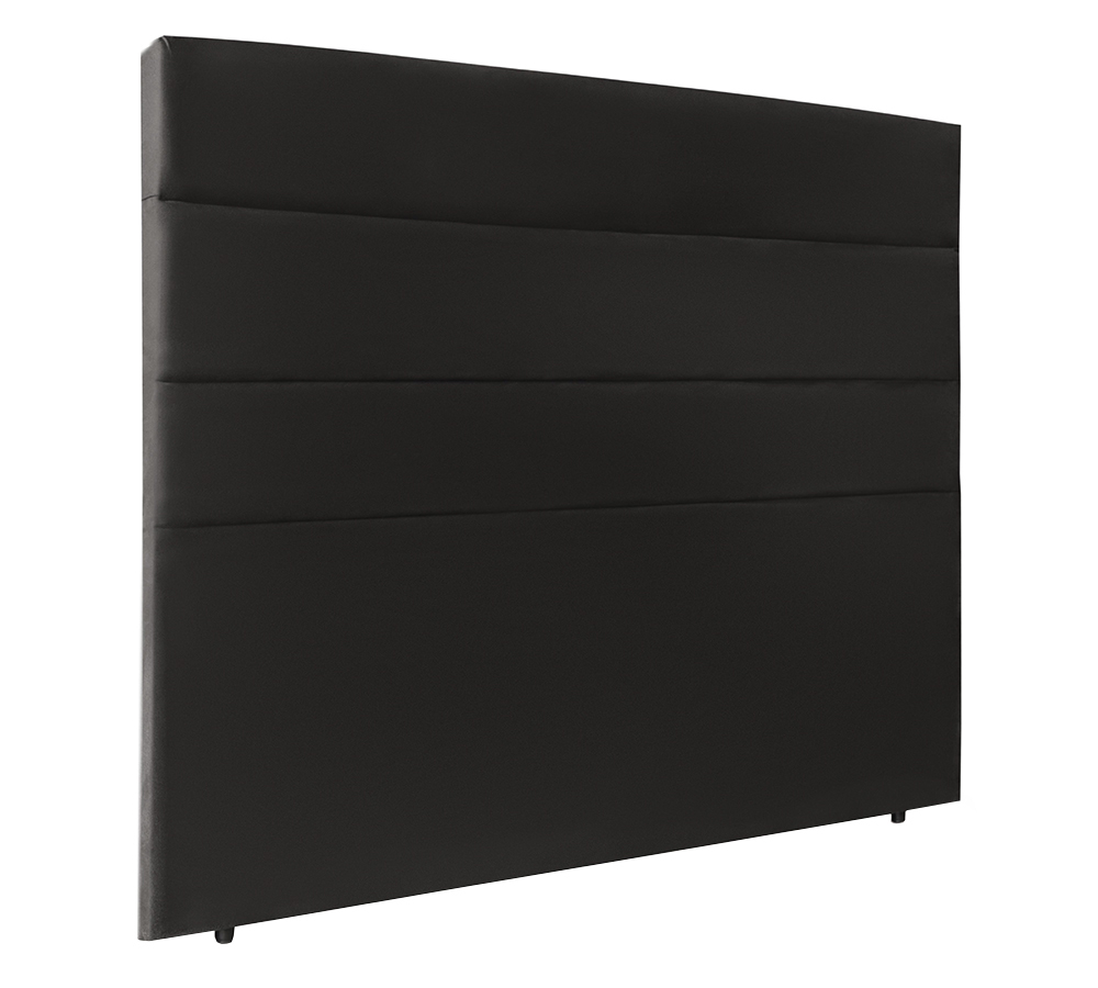 Cabeceira Solteiro 90cm Bia Suede Preto ID Milani Store