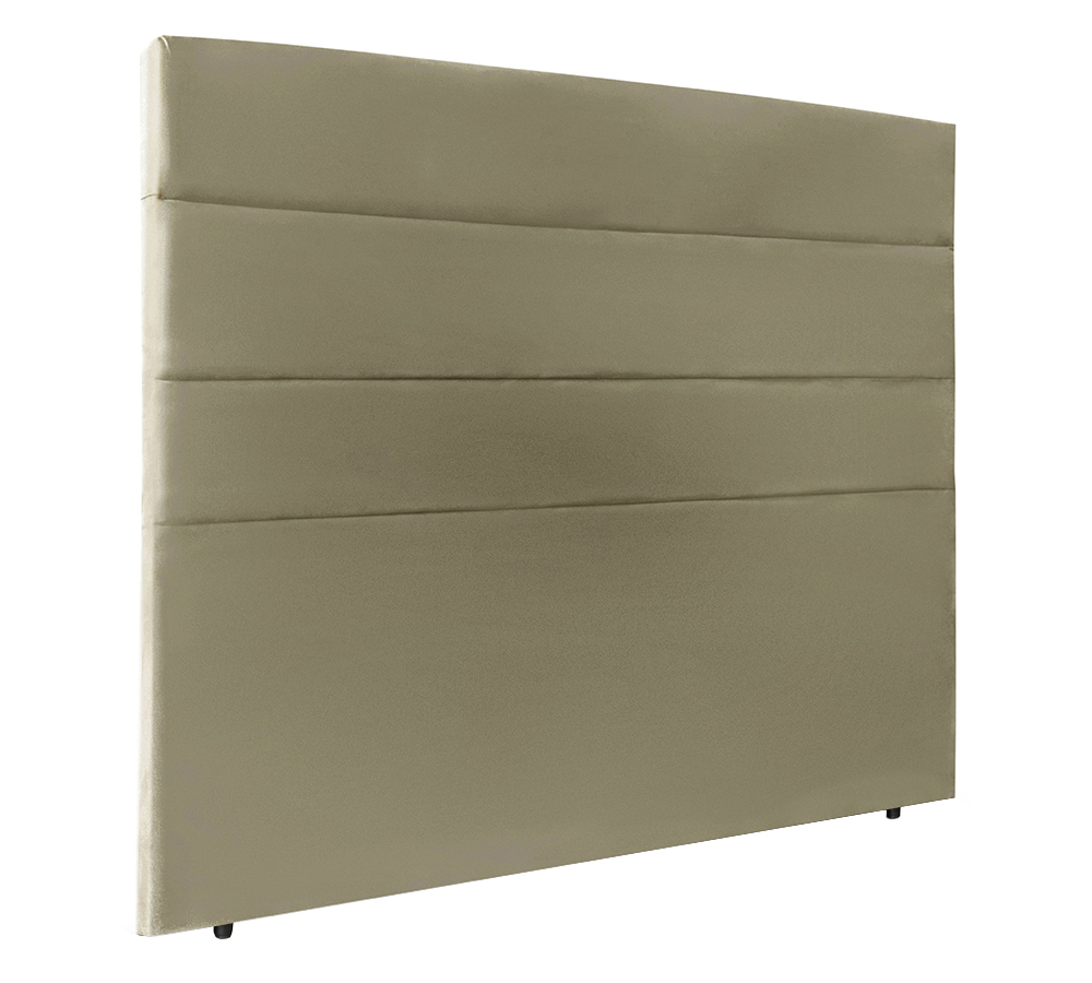 Cabeceira Solteiro 90cm Bia Suede Taupe ID Milani Store