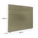 Cabeceira Solteiro 90cm Bia Suede Taupe ID Milani Store