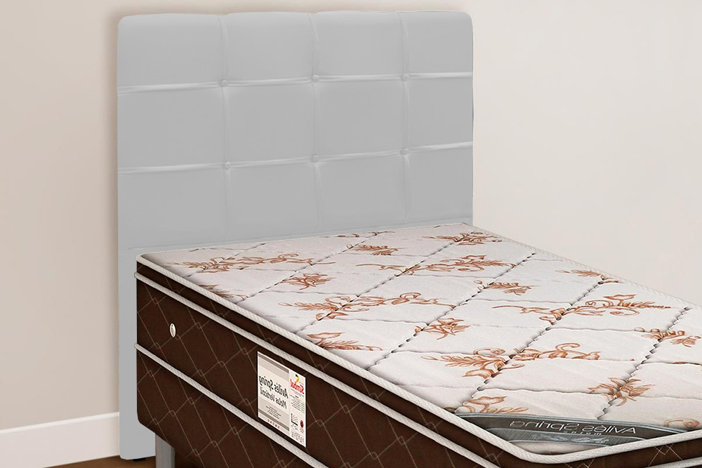 Cabeceira Solteiro 90cm Daiana Corano Branco ID Milani Store