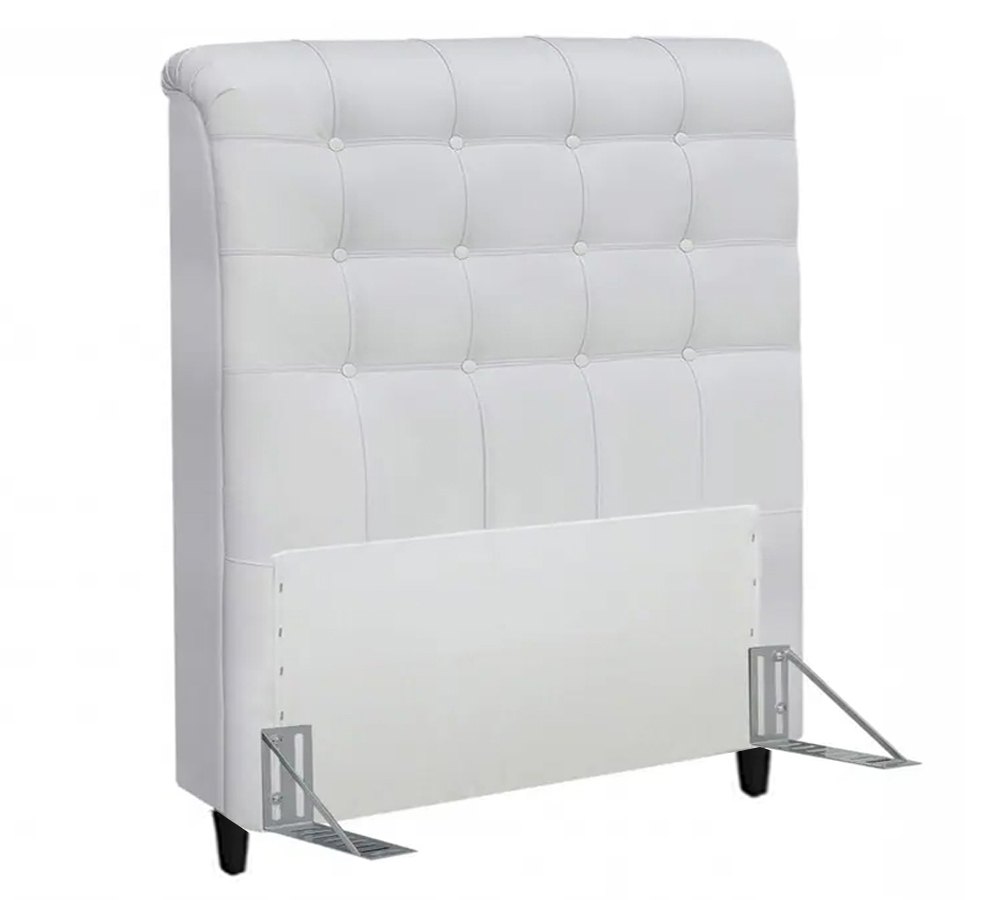 Cabeceira Solteiro 90cm Damares Corano Branco ID Milani Store
