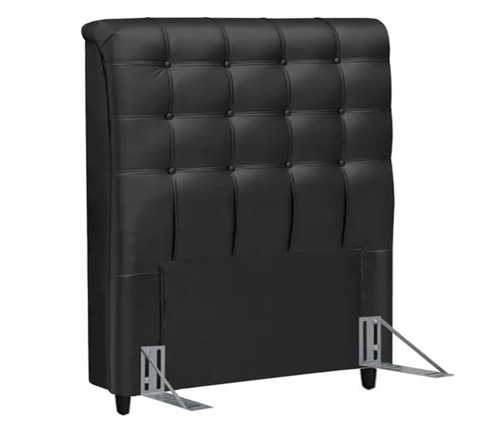 Cabeceira Solteiro 90cm Damares Corano Preto ID Milani Store