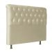 Cabeceira Solteiro 90cm Emilia Suede Marfim ID Milani Store