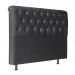 Cabeceira Solteiro 90cm Emilia Suede Preto ID Milani Store