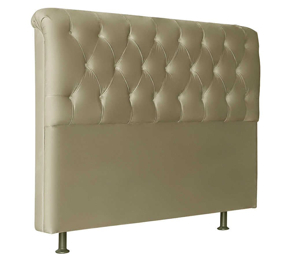 Cabeceira Solteiro 90cm Emilia Suede Taupe ID Milani Store