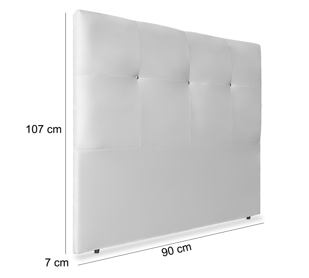 Cabeceira Solteiro 90cm Sofia Corano Branco ID Milani Store