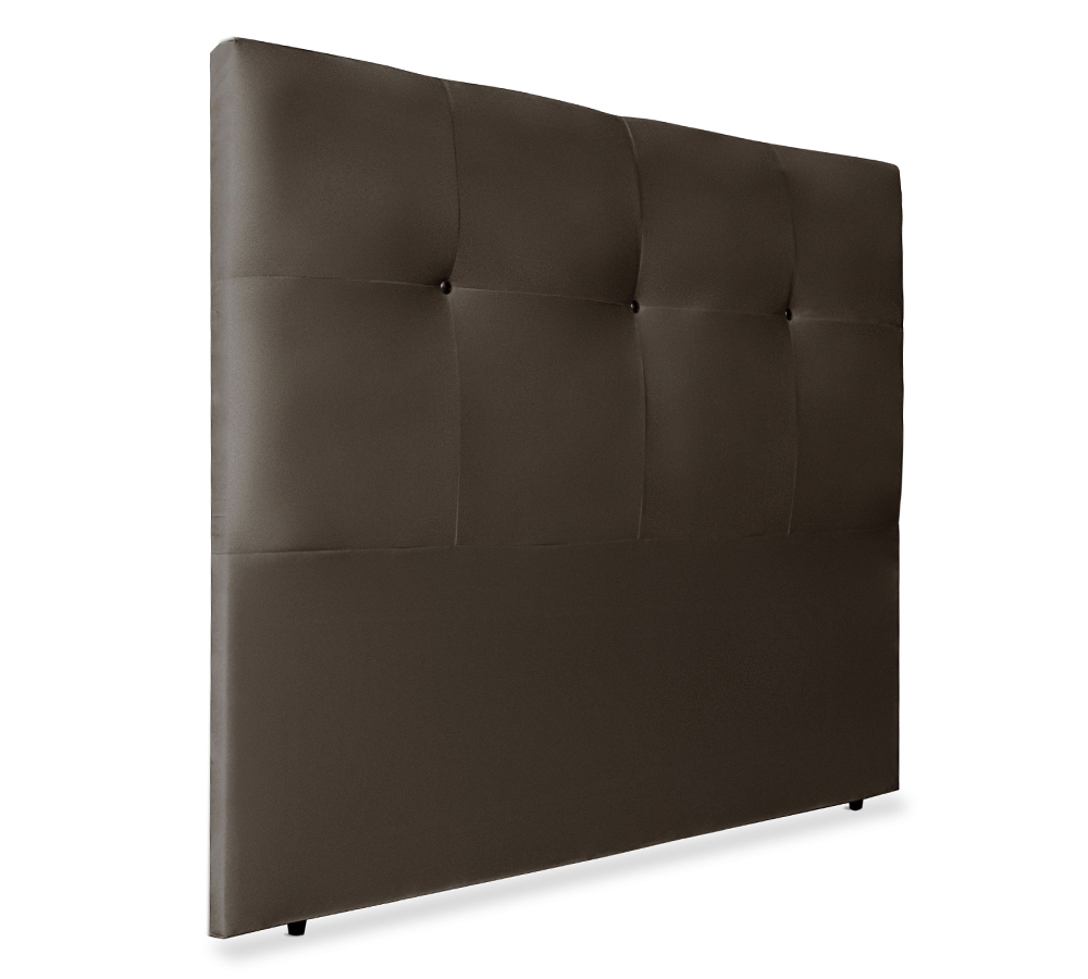 Cabeceira Solteiro 90cm Sofia Suede Marrom ID Milani Store