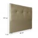 Cabeceira Solteiro 90cm Sofia Suede Taupe ID Milani Store