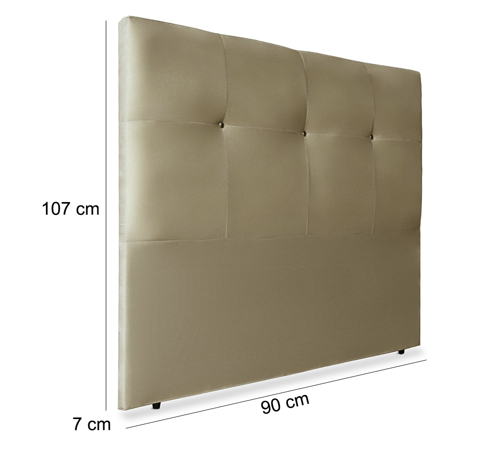Cabeceira Solteiro 90cm Sofia Suede Taupe ID Milani Store