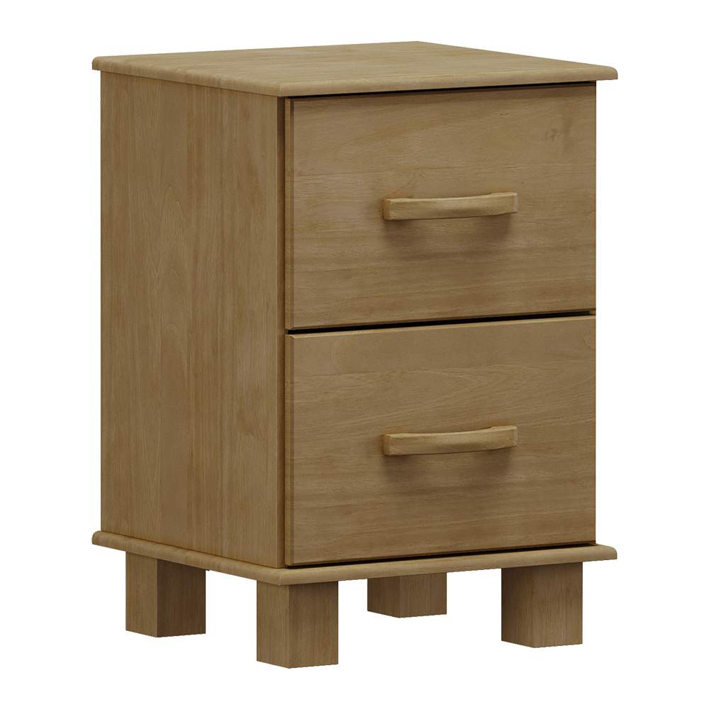 Cama Casal 02 Mesas de Cabeceira Madeira Maciça Freijo Milani Store