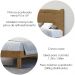 Cama Casal 02 Mesas de Cabeceira Madeira Maciça Freijo Milani Store