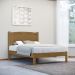 Cama Casal 02 Mesas de Cabeceira Madeira Maciça Freijo Milani Store