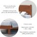 Cama Casal 02 Mesas de Cabeceira Madeira Maciça Imbuia Milani Store