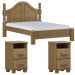 Cama Casal Classica 02 Mesas de Cabeceira Madeira Maciça Freijo Milani Store