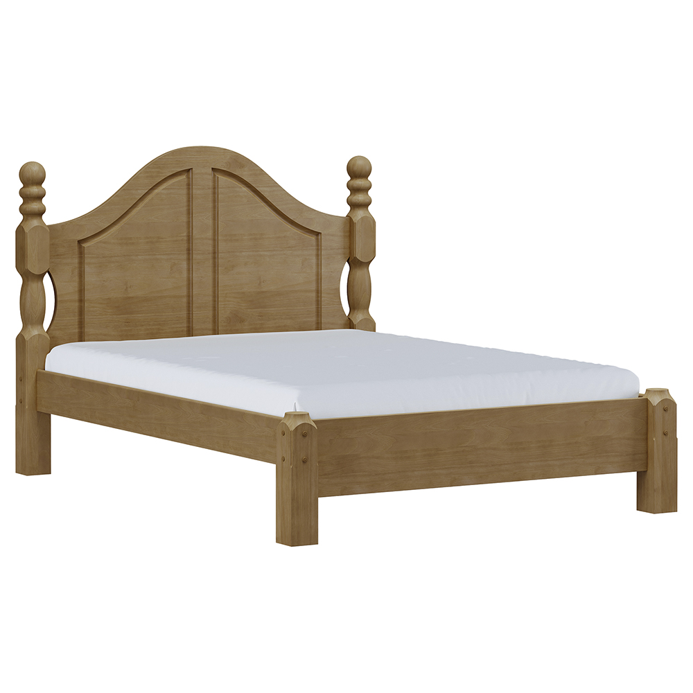 Cama Casal Classica 02 Mesas de Cabeceira Madeira Maciça Freijo Milani Store