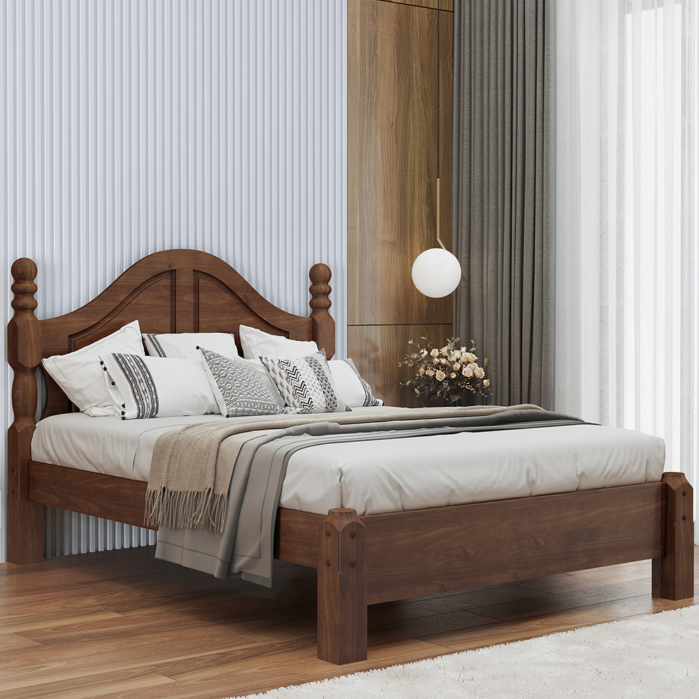 Cama Casal Classica Madeira Maciça 2259 Cafe Milani Store