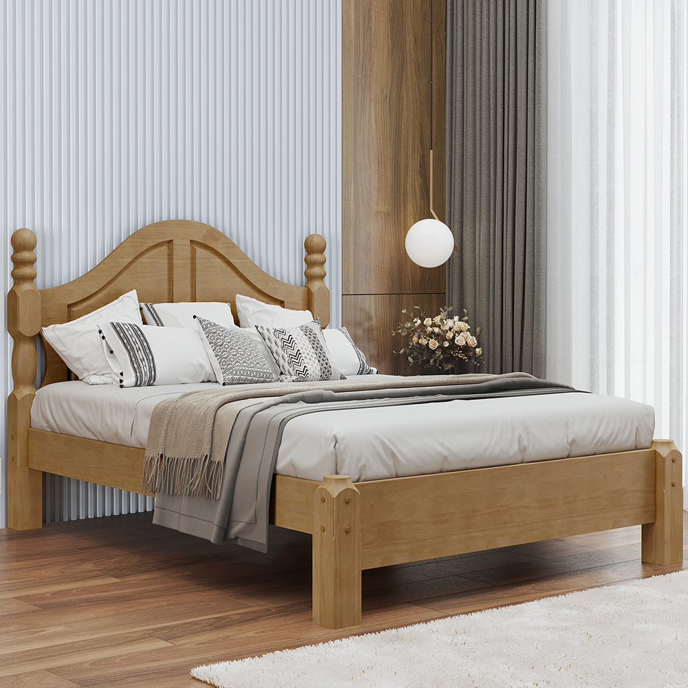 Cama Casal Classica Madeira Maciça 2259 Freijo Milani Store