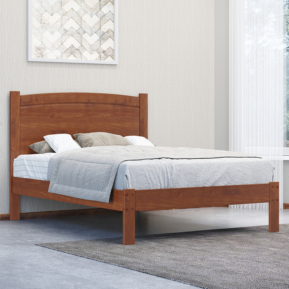 Cama Casal Madeira Maciça 1149 Imbuia Milani Store