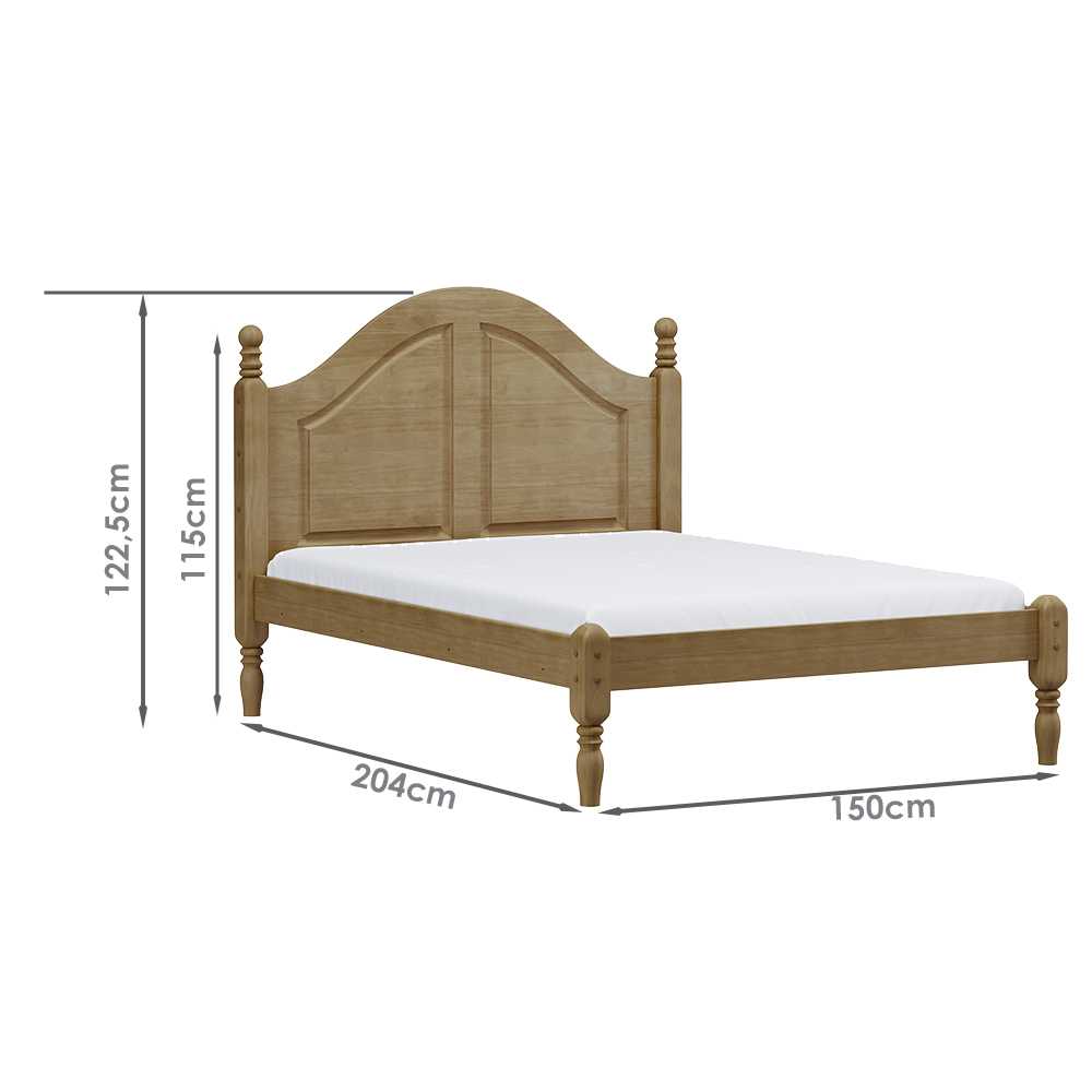 Cama Casal Madeira Maciça 2257 Freijo Milani Store