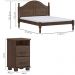 Cama Queen 02 Mesas de Cabeceira Madeira Maciça Cafe Milani Store