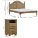 Cama Queen 02 Mesas de Cabeceira Madeira Maciça Freijo Milani Store