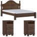 Cama Queen Classica 02 Mesas de Cabeceira Madeira Maciça Cafe Milani Store