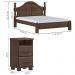 Cama Queen Classica 02 Mesas de Cabeceira Madeira Maciça Cafe Milani Store