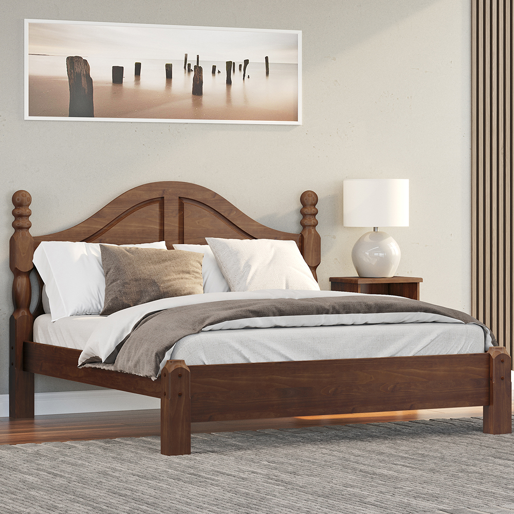 Cama Queen Classica Madeira Maciça 2260 Cafe Milani Store
