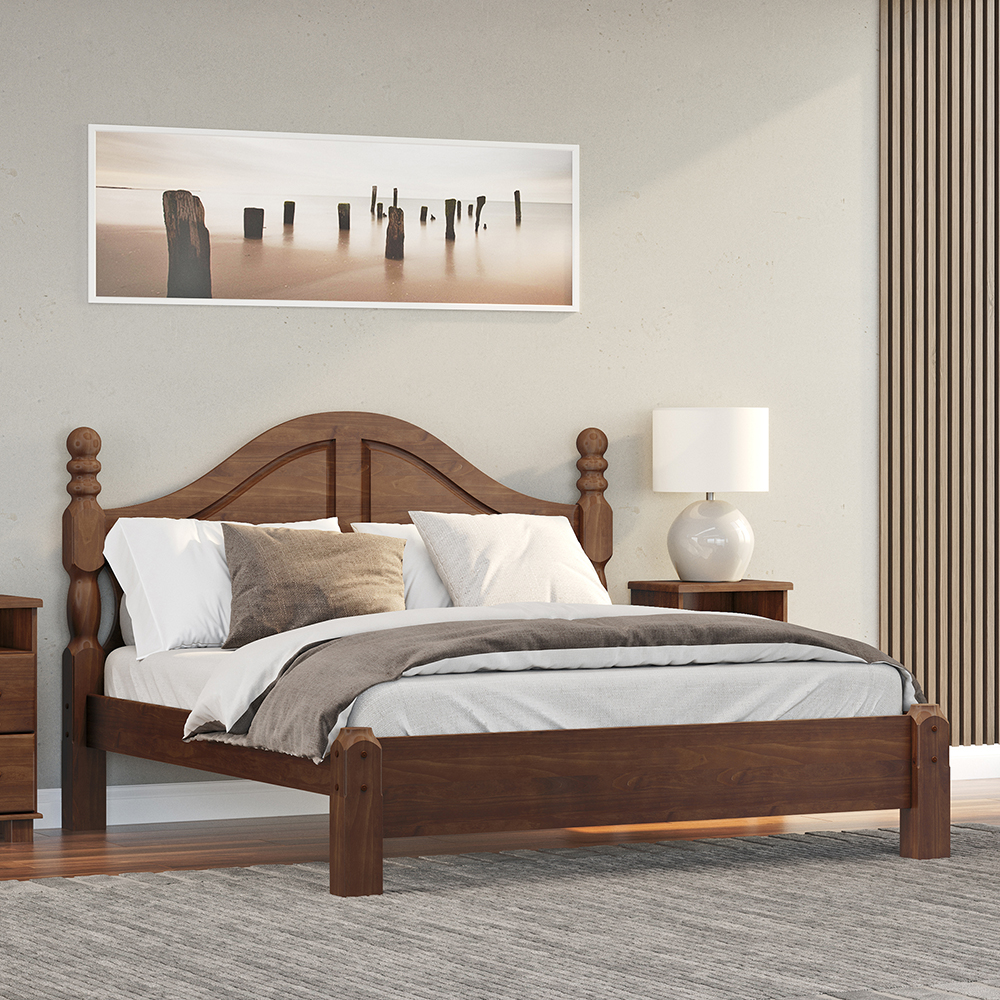 Cama Queen Classica Madeira Maciça 2260 Cafe Milani Store