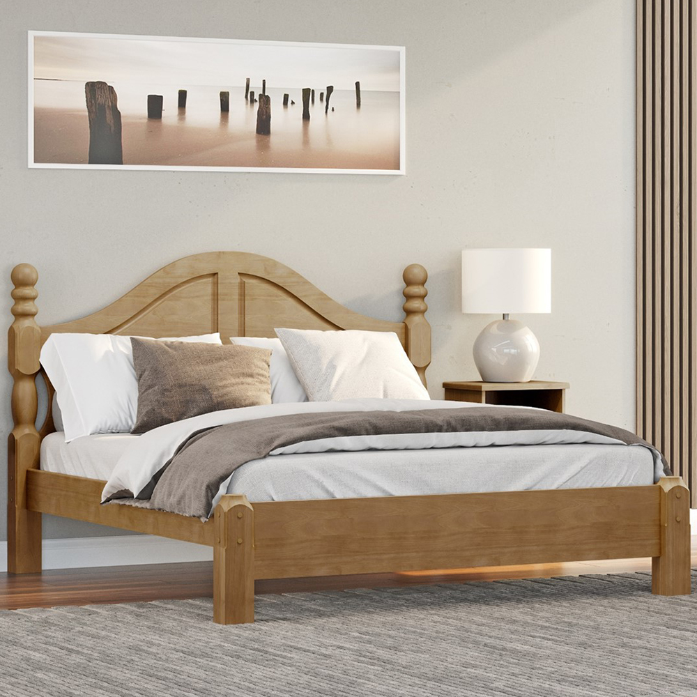 Cama Queen Classica Madeira Maciça 2260 Freijo Milani Store