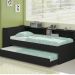 Cama Solteiro Bicama Bau Estante 2 Nichos BB2829 Preto Dtall