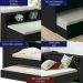 Cama Solteiro Bicama Bau Estante 2 Nichos BB2829 Preto Dtall