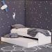 Cama Solteiro Bicama Com Cama Auxiliar 194x83 CM20 Branco Dtall