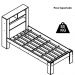 Cama Solteiro Com Cabeceira Funcional 111X214cm Branco PRODDY