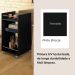 Carrinho Bar 3 Prateleiras E Rodizios 74X40 cm 3275 Preto ARLY