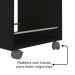Carrinho Bar 3 Prateleiras E Rodizios 74X40 cm 3275 Preto ARLY