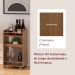 Carrinho Bar 3 Prateleiras E Rodizios 74X40 cm 4628 Cinamomo ARLY