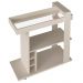 Carrinho Bar Com Rodízios 91 cm Tampo Espelhado Off White ARLY