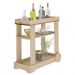 Carrinho Bar Com Rodizios 80 cm 4626 Naturale ARLY