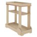 Carrinho Bar Com Rodizios 80 cm 4626 Naturale ARLY