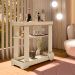 Carrinho Bar Com Rodizios 80 cm 4626 Naturale ARLY
