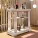 Carrinho Bar Com Rodizios 80 cm 4627 Off White ARLY