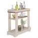 Carrinho Bar Com Rodizios 80 cm 4627 Off White ARLY
