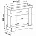 Carrinho Bar Com Rodizios 80 cm 4659 Cinamomo Off White ARLY